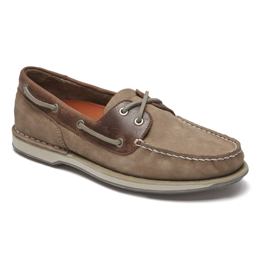 Rockport Boat Shoes For Mens Grey - Perth - PZ4857209